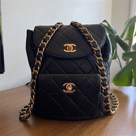 chanel cocoon backpack size|chanel backpack vintage.